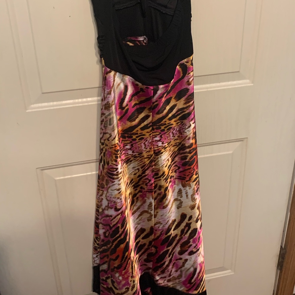 Silk Animal Print Dress